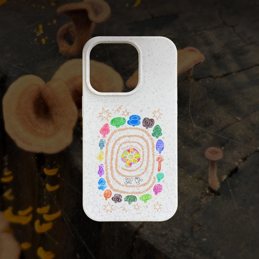 Spiral Mushroom Biodegradable Eco-Friendly Phone Case