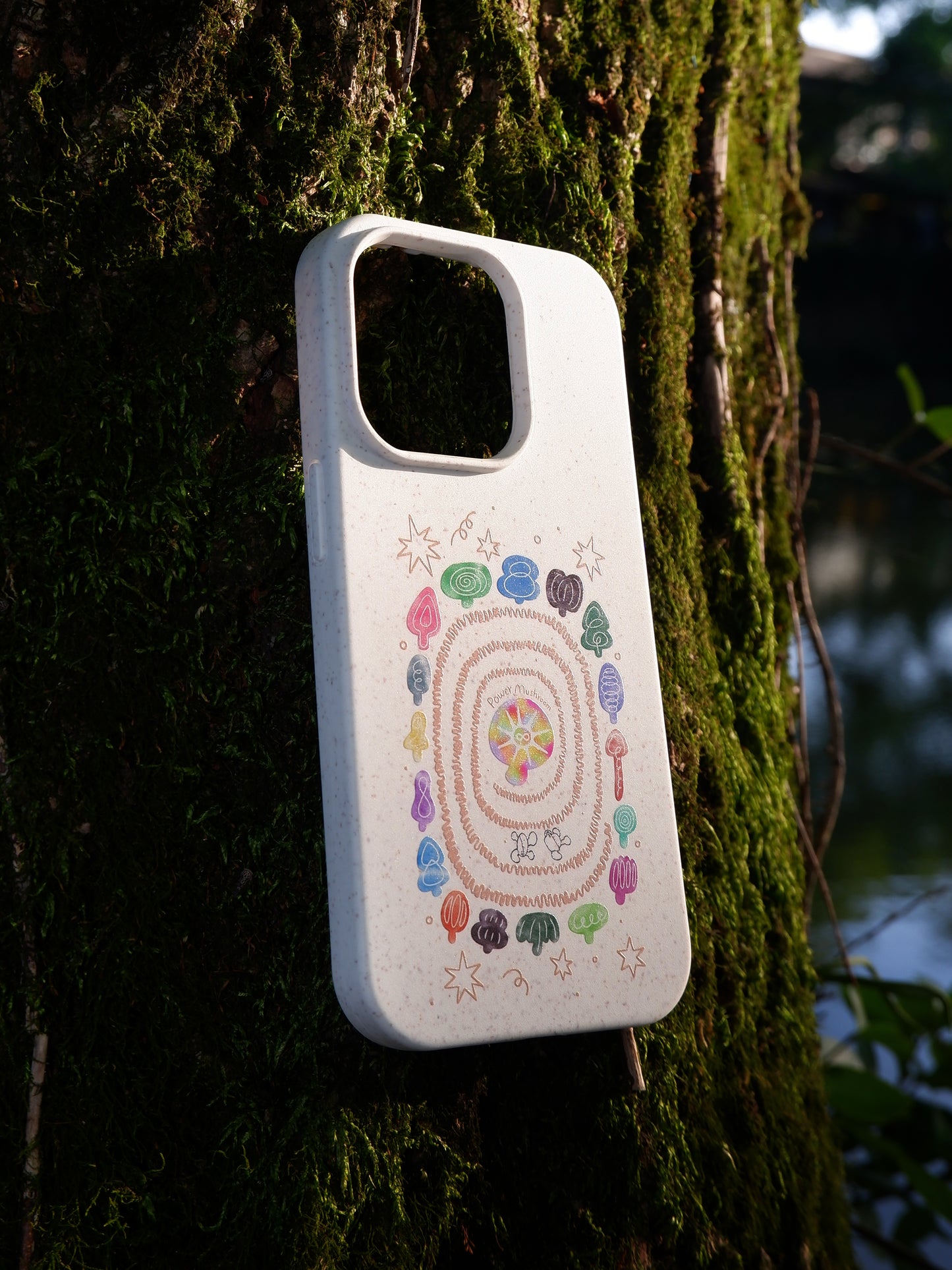 Spiral Mushroom Biodegradable Eco-Friendly Phone Case