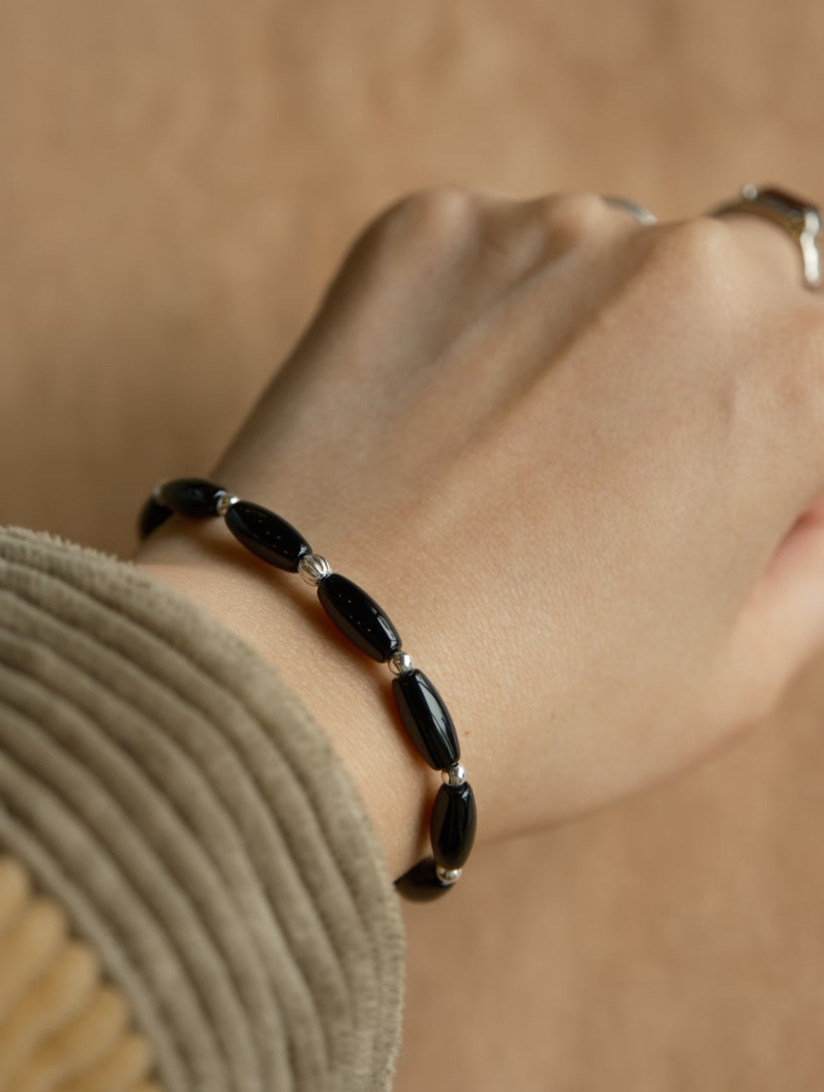 Nessia Obsidian Bracelet