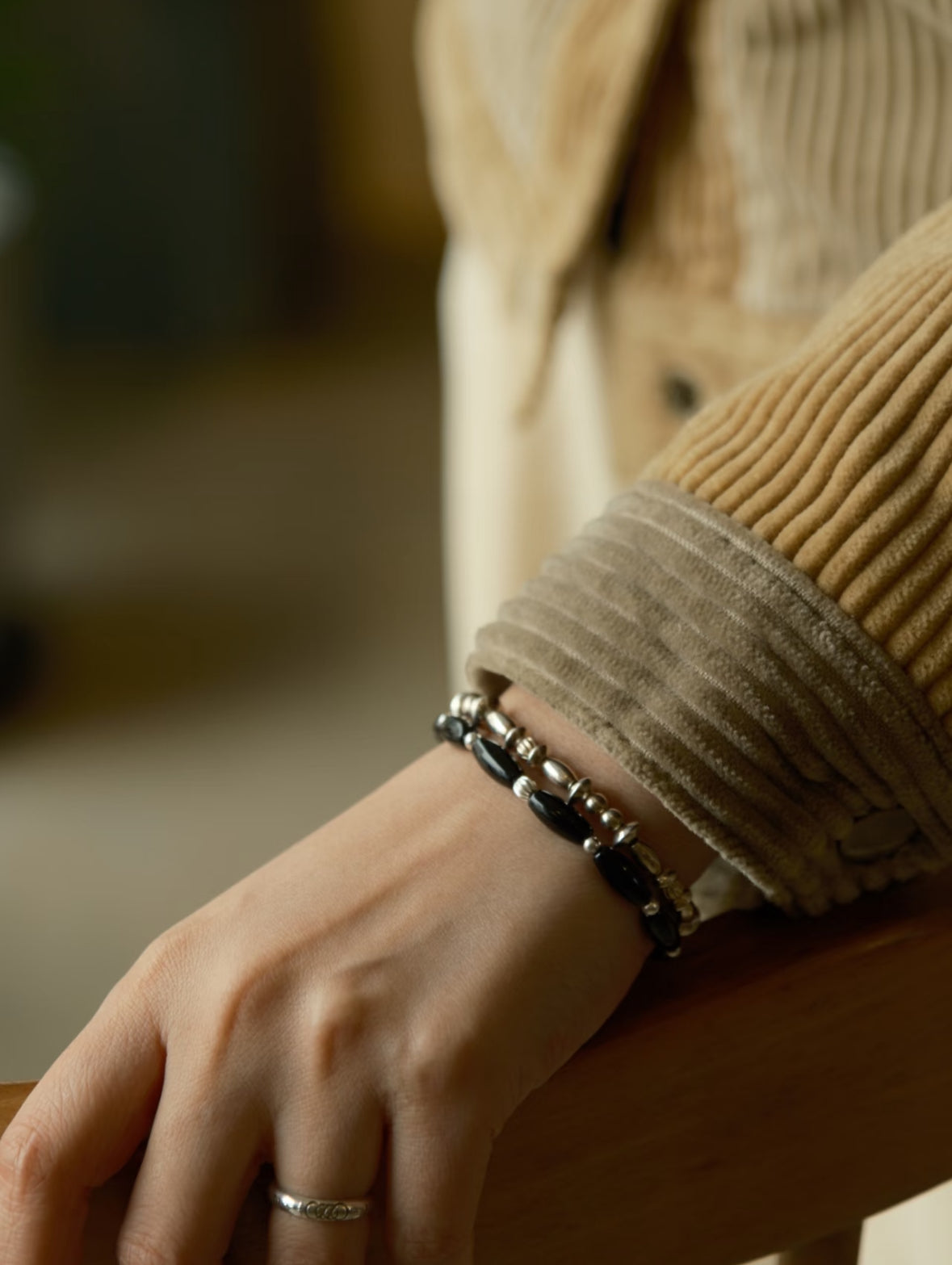 Nessia Obsidian Bracelet