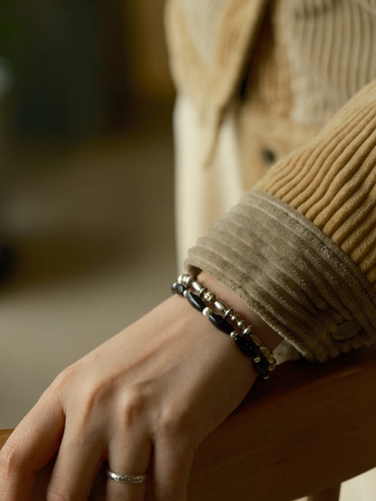 Nessia Obsidian Bracelet